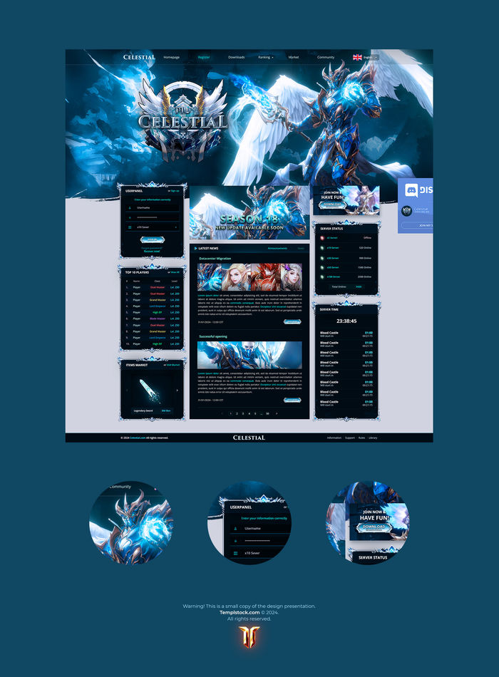 Celestial MU szablon gry online