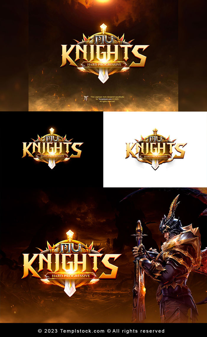 Knights Game Editable Logo