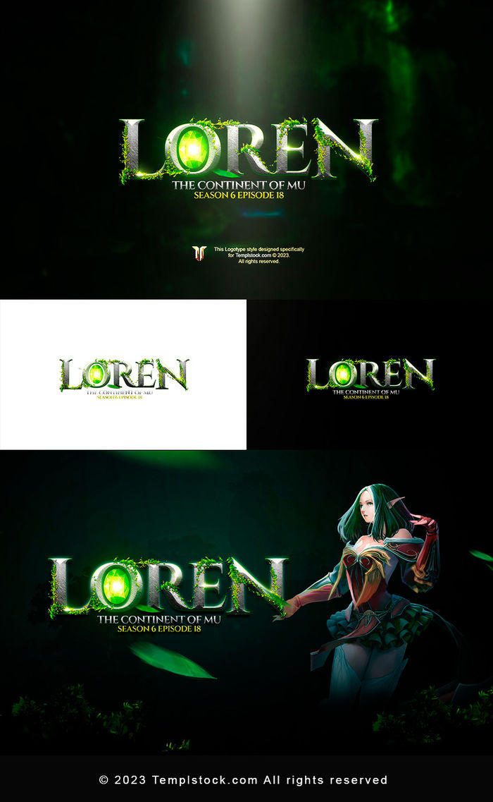 Mu Loren Game Editable Logo