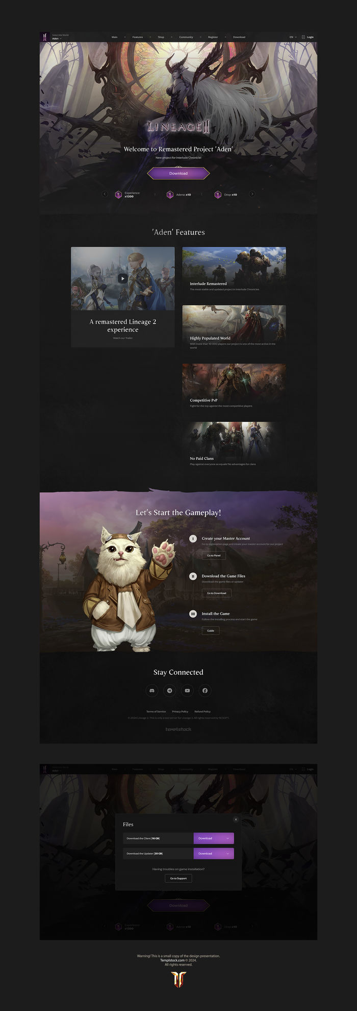 Multi Theme for Lineage Game Website
