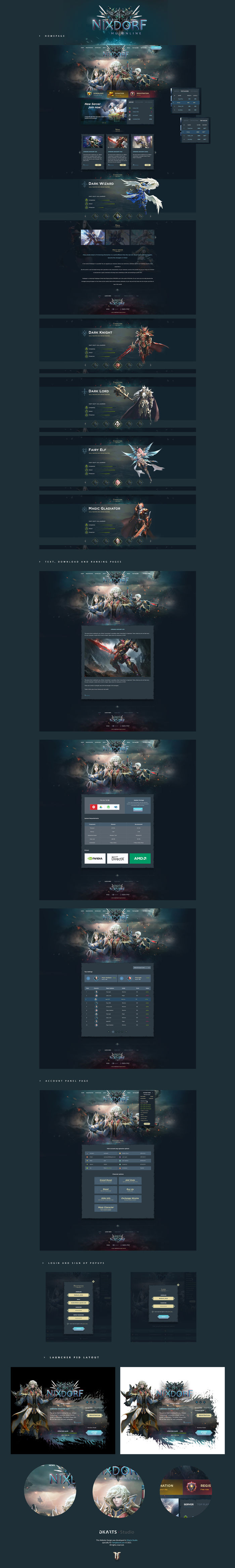 Nixdorf Mu Online Game Website Template