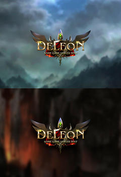Deleon редактируемый игровой логотип