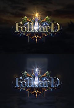 Folkard Editable PSD Game Logotype