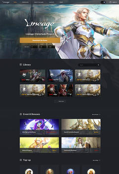 Lineage 2 Dark and Light HTML Template
