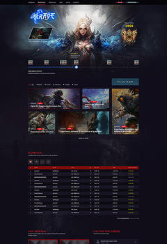 L2 Mirage Game website Template