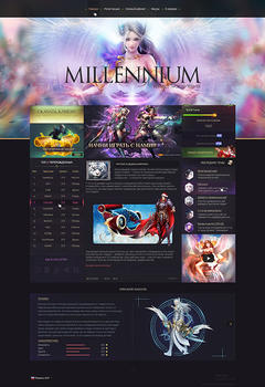 PW Millenium Game Website Template