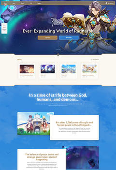 Ragnarok V2 шаблон веб-сайту гри