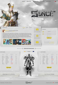 Synte Game website template