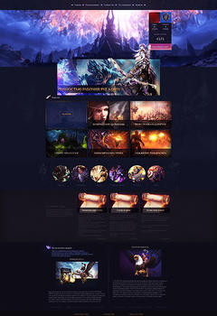 WoW Violet Game Website Template
